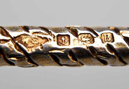 Earl of Lonsdale Silver Gilt Whip Form Stirrup Cup, 1788 - The Durban Stirrup Cup